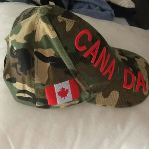 Canada baseball Embroidered hat one size fits all  camouflage